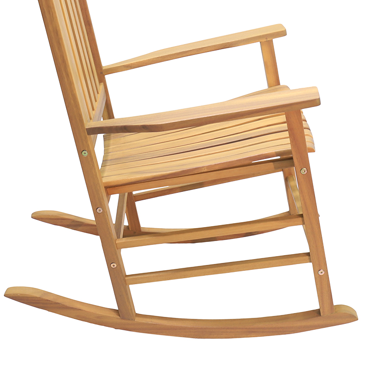 Vietnam factory solid acacia wood rocking chairs, cheap living room